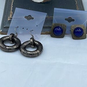 Two pair boho festival earrings dangle and post style.
